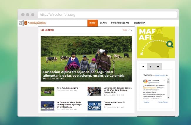 Afe Colombia — pieza del portafolio de CreativeLAB