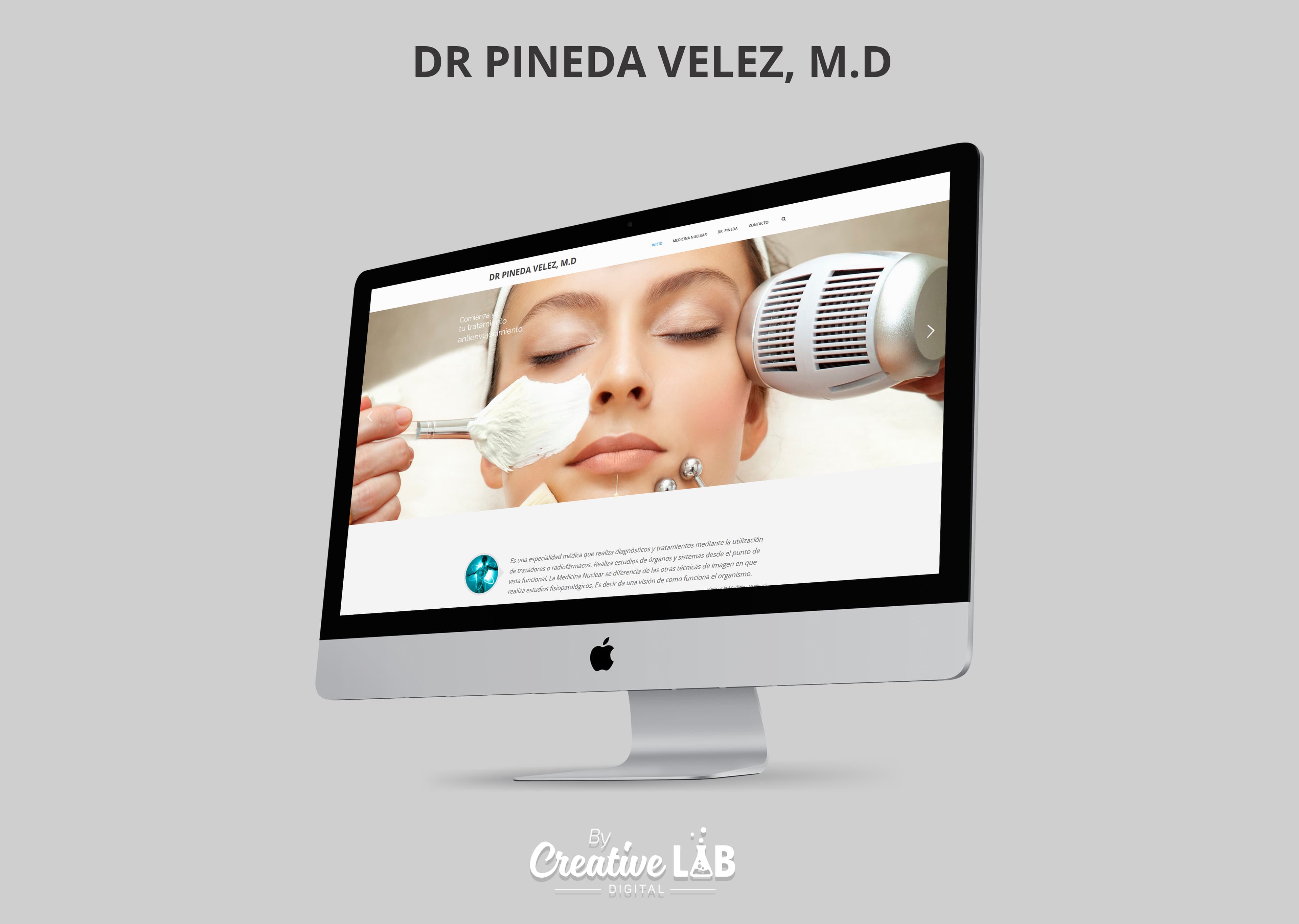 DR Pineda Vélez, M.D. — pieza del portafolio de CreativeLAB
