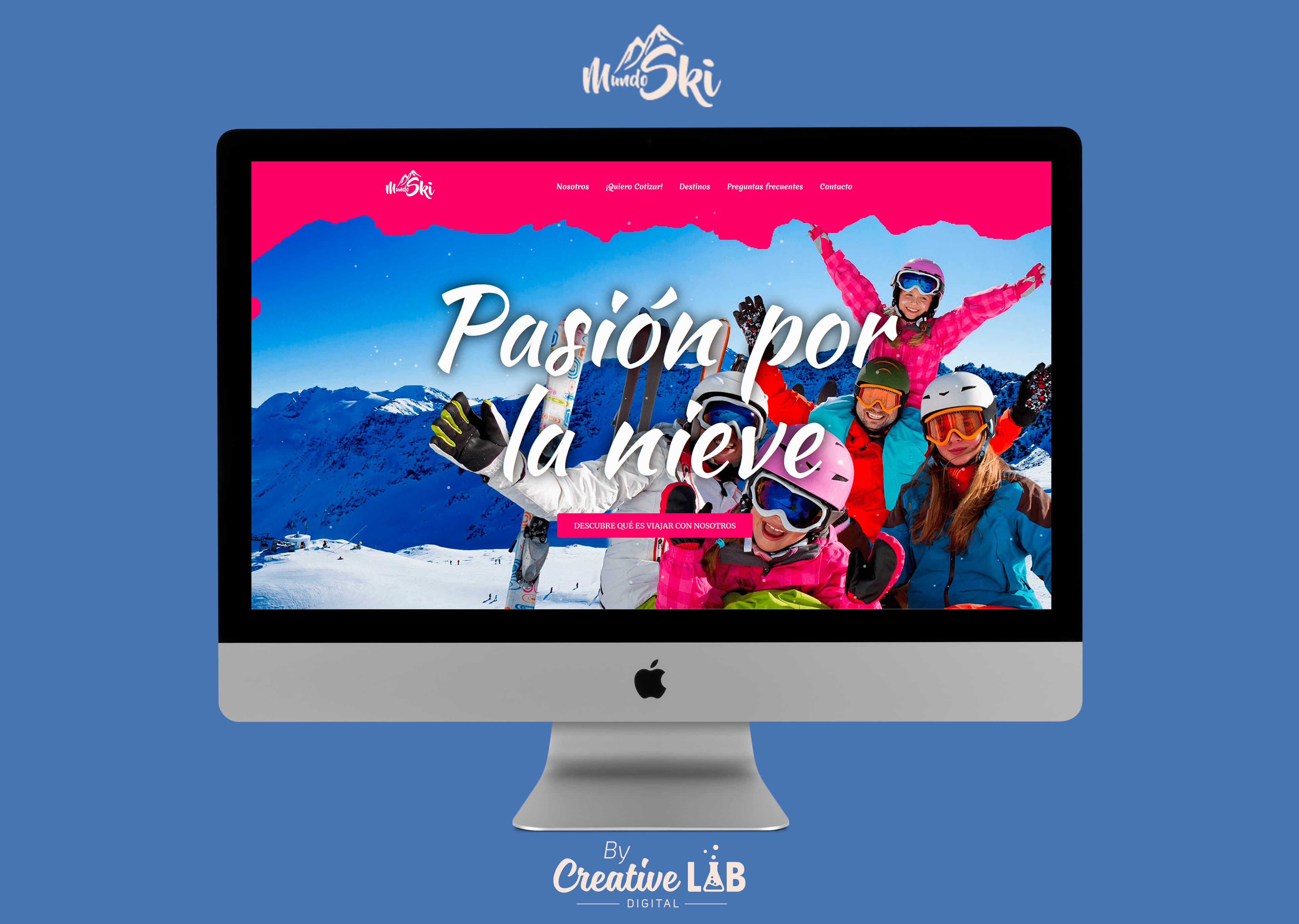 Mundo Ski — pieza del portafolio de CreativeLAB