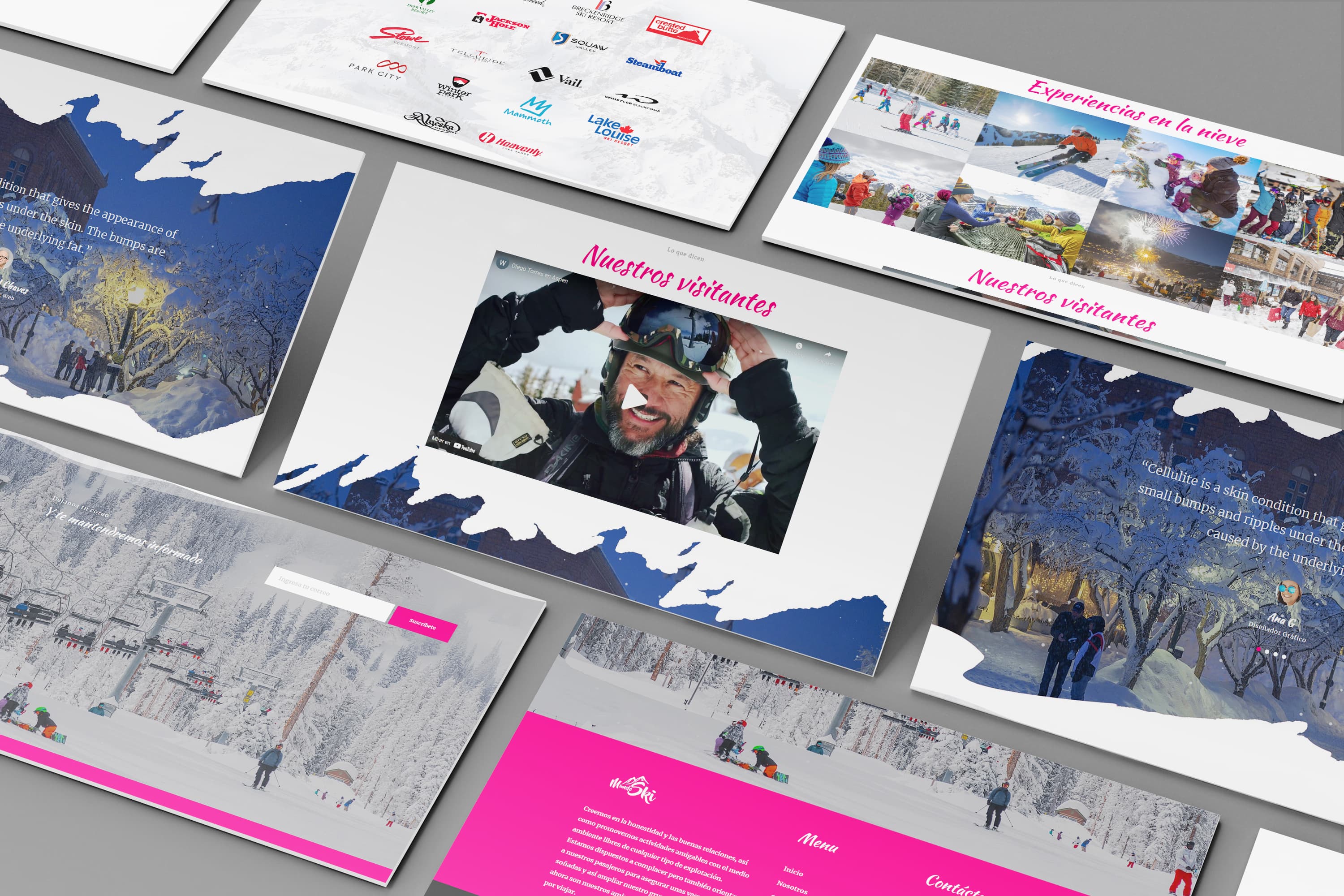 Mundo Ski — pieza del portafolio de CreativeLAB