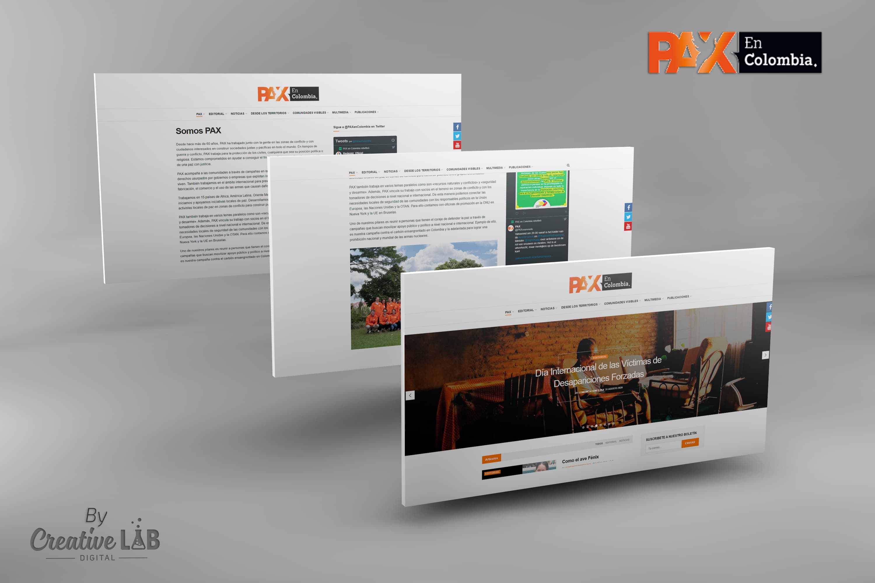 Pax en Colombia — pieza del portafolio de CreativeLAB