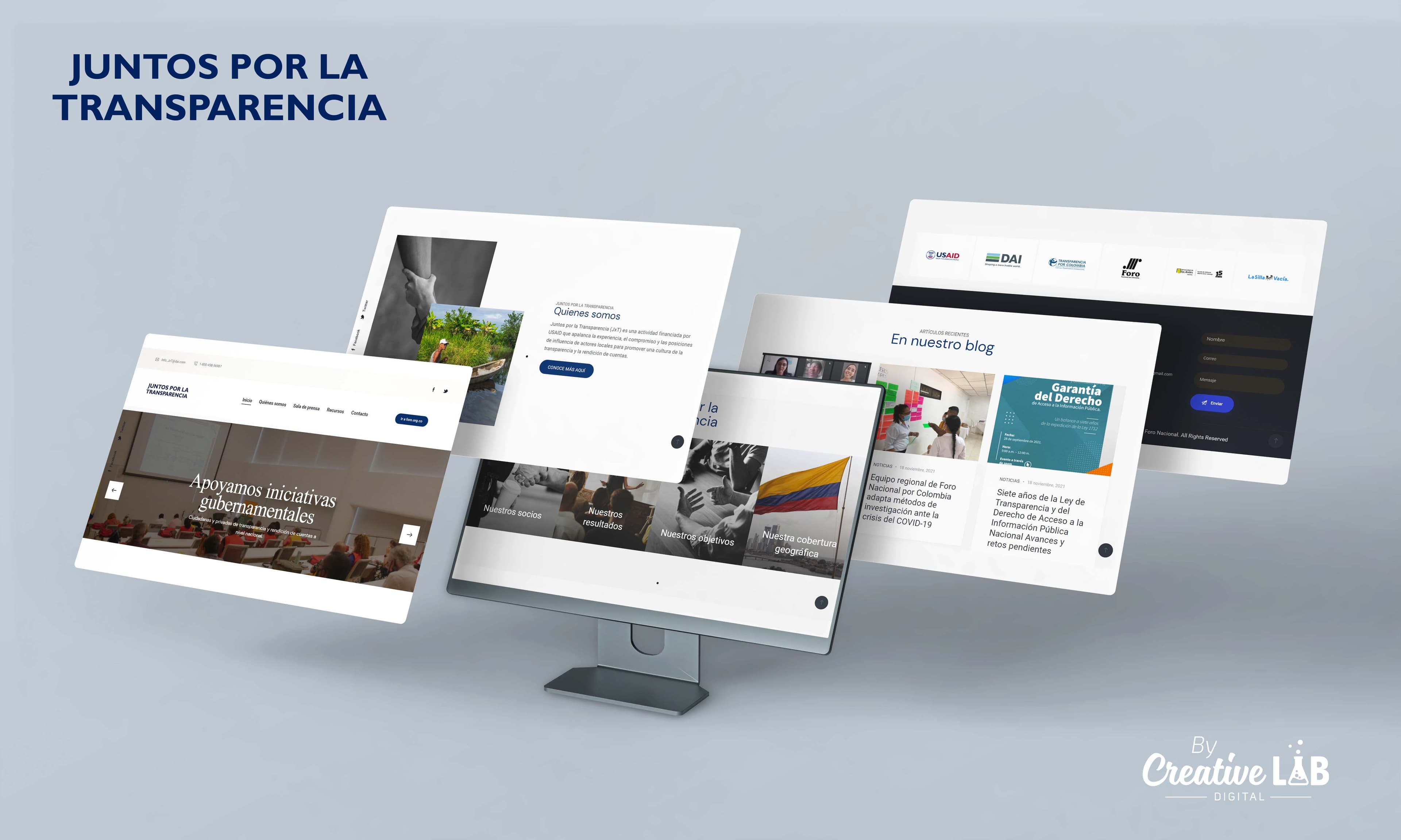 DAI / USAID — Juntos por la Transparencia — pieza del portafolio de CreativeLAB